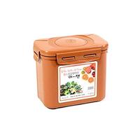 E-Jen Kimchi - Récipient de fermentation probiotique pour choucroute - Avec couvercle intérieur sous vide (faïence marron, 1,7 l)
