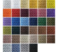 e-kurzwaren 7mm Ficelle Cordelette 5m / 20m Ficelle de Satin, Polypropylene Brillante, Décoration, Couture, Activité Manuelle, Créative, Neotrims, Torsade a Deux Fils, 34 Couleurs