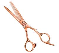 e-kwip+ Ciseaux à modeler Primus 5,5" 40 Zähne pink-gold