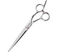 E-Kwip Gent Ciseaux de coiffeur professionnels en acier japonais 17,0 cm Design classique avec poignée ergonomique offset