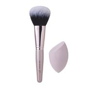 e.l.f. Complexion Brush & Sponge Duo, 2-Step Face Sponge & Makeup Brush Kit For Creating A Flawless Complexion, Vegan & Cruelty-Free
