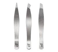 e.l.f. Kit trio de pinces à épiler - Trois mini pinces à épiler pour façonner, définir et brosser les sourcils, idéal pour les touchups en déplacement, végétalien et sans cruauté envers les animaux