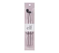 e.l.f. No Budge Brush Trio Lot de 3 pinceaux pour fard à paupières pour appliquer et estomper les couleurs, fabriqués avec des poils synthétiques sans cruauté envers les animaux
