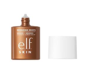 e.l.f. SKIN Gouttes Bronzantes, Bronzeur Liquide Pour Visage & Peau, Crée Un Teint Ensoleillé, Infusé De Vitamine E, Végétalien & Sans Cruauté, Or Pur