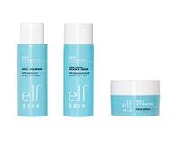 e.l.f. Skin Holy Hydration! The Essentials Mini Kit, Cleanser, Toner & Moisturizer for Hydrated & Balanced Skin, TSA-Friendly Sizes