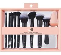 E.L.F. Ten Out Of Ten Lot De 10 Pinceaux Pour Le Maquillage Du Vi , Des Yeux, Des Sourcils Et Plus Encore, Fabriqués Avec Des Poils Synthétiques, Végétaliens Et Sans Cruauté Envers Les Animaux