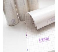 E-Lam Rouleau de couverture en plastique transparent 60 cm x 15 m