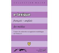 E - Lexique français/anglais des médias