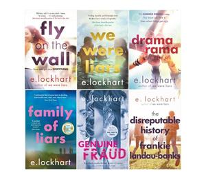 E. Lockhart 6 Books Collection Set (Fly on the Wall, Dramarama, The Disreputable History of Frankie Landau-Banks, We Were Liars, Genuine Fraud, Family of Liars)