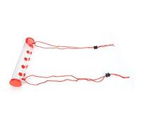 E Mangemment à Oiseaux en Forme de Tube Transparent de 30 Cm, Mangeoire Horizontal Suspendu avec 4 Ports d'alimentation, Cordes Réglables pour Une Utilisation Facile, Matériau