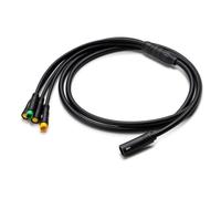 E-Mangue Faisceau Ebike 8 broches 1T4 câble étanche pour moteur BAFANG BBS01B BBS02B BBSHD Mid Drive version UART - avec écran, levier de frein, accélérateur au pouce - Kit conversion vélo électrique