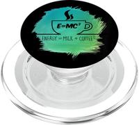 E = MC 2 carrés drôle café Science Physique mathématiques Amoureux PopSockets PopGrip pour MagSafe