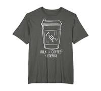 E = mc2 Énergie Lait Café Cadeau scientifique amusant T-Shirt