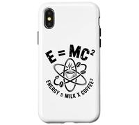 E MC2 Energy Milk X Coffee Physique Humour Science Blague Coque pour iPhone X/XS