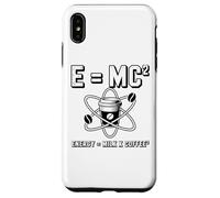 E MC2 Energy Milk X Coffee Physique Humour Science Blague Coque pour iPhone XS Max