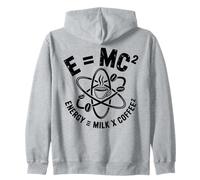 E MC2 Energy Milk X Coffee Physique Humour Science Blague Sweat à Capuche