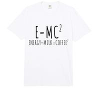 E=MC2 Physique Slogan Nerd Énergie Café par Le Café Comfort Colors Adult Heavyweight T-Shirt