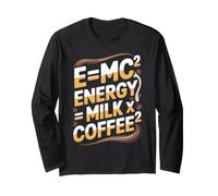 E=MC2 Physique Slogan Nerd Énergie Café par Le Café Manche Longue