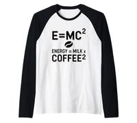 E=MC2 Physique Slogan Nerd Énergie Café par Le Café Manche Raglan