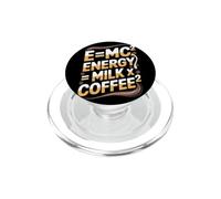 E=MC2 Physique Slogan Nerd Énergie Café par Le Café PopSockets PopGrip pour MagSafe
