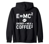 E=MC2 Physique Slogan Nerd Énergie Café par Le Café Sweat à Capuche