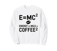 E=MC2 Physique Slogan Nerd Énergie Café par Le Café Sweatshirt