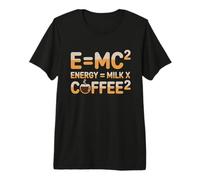 E=MC2 Physique Slogan Nerd Énergie Café par Le Café T-Shirt Haut de Gamme