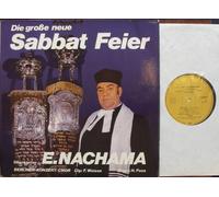E. NACHAMA - NACHAMA, E. / Die große neue Sabbat Feier / klassische Gebetsgesänge des jüdischen Gottesdienstes / Klapp-Bildhülle / TELDEC # 66.21219-01-1 / Deutsche Pressung / 12" Vinyl Langspiel Schallplatte / Oberkantor E. NACHAMA / BERLINER KONZERT CHOR Ltg: F. Weisse / Orgel: H. Foss
