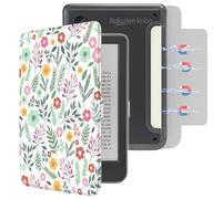 E NET-CASE Étui magnétique amovible pour liseuse Kobo Clara Color (2024) /Clara BW (2024) /2E (2022) de 6", dos ultra transparent, lumière anti-rayures, facile à détacher et à fixer,Mise en veille