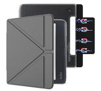 E NET-CASE Étui magnétique amovible pour liseuse Kobo Libra Color (2024) / Kobo Libra 2 (2021) de 7", dos ultra transparent, lumière anti-rayures, facile à détacher et à fixer, mise en veille/réveil