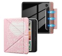 E NET-CASE Étui magnétique détachable pour liseuse 7" Kobo Libra 2 & Tolino Vision 6 (2021), Dos Ultra Transparent Anti-Rayures léger丨Facile à détacher et attacher丨Mise en Veille/réveil