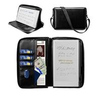 E NET-CASE Étui pour Remarkable Paper Pro Move 7,3" 2025, Portefeuille en Cuir de qualité supérieure avec Design à Main | Fermeture éclair et Porte-Stylo | Doublure en Microfibre (Noir)