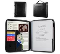 E NET-CASE Étui pour tablette Remarkable 2 10,3" (sortie en 2020) - Étui professionnel en cuir PU amélioré pour papier numérique Remarkable 2 avec fermeture éclair et porte-stylo (noir)
