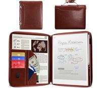 E NET-CASE Étui pour tablette Remarkable Paper Pro 11,8" (sortie en 2024) - Étui professionnel en cuir synthétique amélioré pour papier numérique Remarkable Paper Pro avec fermeture éclair et
