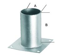 E-NORMpro Aufschraubhülse pour bois rond 80 Quantité:1