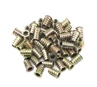 E-nut encastré Écrou d'insertion en acier au carbone | M4-M10 6-30 mm 10/25 pcs Acier au carbone : for meubles Intérieur Extérieur Filetage intérieur extérieur(10pcs M8x30)