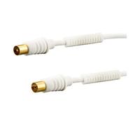 e+p E+P Elektrik Câble d’antenne 10 m blanc or AB210G Quantité:1