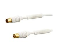 e+p E+P Elektrik Câble d’antenne 5m blanc or AB205G Quantité:1