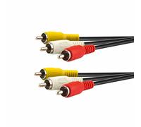 e+p VC 46/5 5m 3 x RCA 3 x RCA noir Câble vidéo composite (VC 46/5)