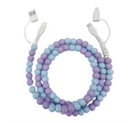 (E) Pearl Beaded Charging Cable - USB-C to Lightning PD Fast Charging Cord for iPhone 17/16/15