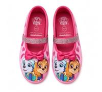 E plus M Paw Patrol Skye Everest Pantoufles douces pour enfant avec nœud et semelle antidérapante 2-6 ans