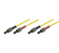 E-Quip equip St/St 9/125μm 3.0 m Yellow 3 m ST ST Fiber Optic Cable - ST FIBER O