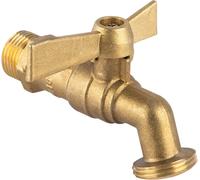 é R15P Robinet de jardin laiton 1/4 tour manette papillon 15 x 21 Nez 20 x 27