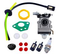 E-RFSEY Carburateur Débroussailleuse 52cc 49cc 43cc Carbu Kit Carbu avec Joint Tuyau, Bougie et Filtre à Essence (14PCS)