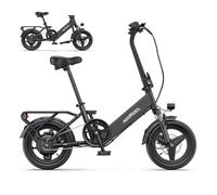 E-RIDES E-Bike Vélos pliants 14 pouces E-Bikes 250W, 25km/h, 65 km d'autonomie, 36V/10,4Ah AKKU Vélo électrique pliable E-Bike City E-Bikes & E-Hollandräder