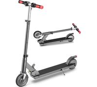 E-RIDES Trottinette Électrique pour Enfants 150W de 6-16 Ans, Écran LED, Trottinette Pliable Légère avec 3 Vitesses et Hauteurs Réglables, Jusqu'à 18 km/h, Idée Cadeau pour Enfant & Adolescent (Noir)