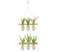 E-ROOM TREND Jardinières murales pour plantes d'intérieur, stations de propagation avec 2 étages en bois - Vases de propagation pour plantes, terrarium, cadeaux pour les amateurs de plantes,