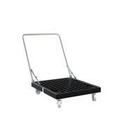 E. S. B. ESB Plateau roulant BASIC KU 724 × 815 mm Ø 108 PP noir avec poignée coulissante ME Cr3 Quantité:1