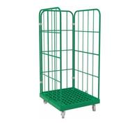E. S. B. rolltainer® 1450 KU Fond en plastique 724 x 815 mm vert 3 côtés Quantité:1
