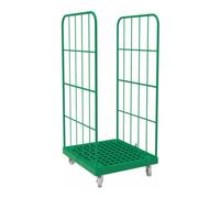 E. S. B. rolltainer® 1450 KU plancher plastique 724 x 815 mm vert double face Quantité:1